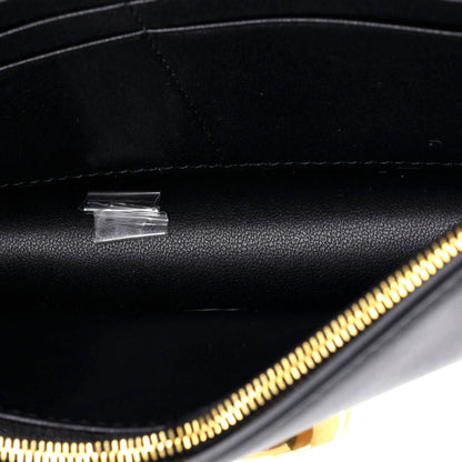 クリスチャン・ディオール 30 モンテーニュ チェーン フラップバッグ レザー イーストウエスト