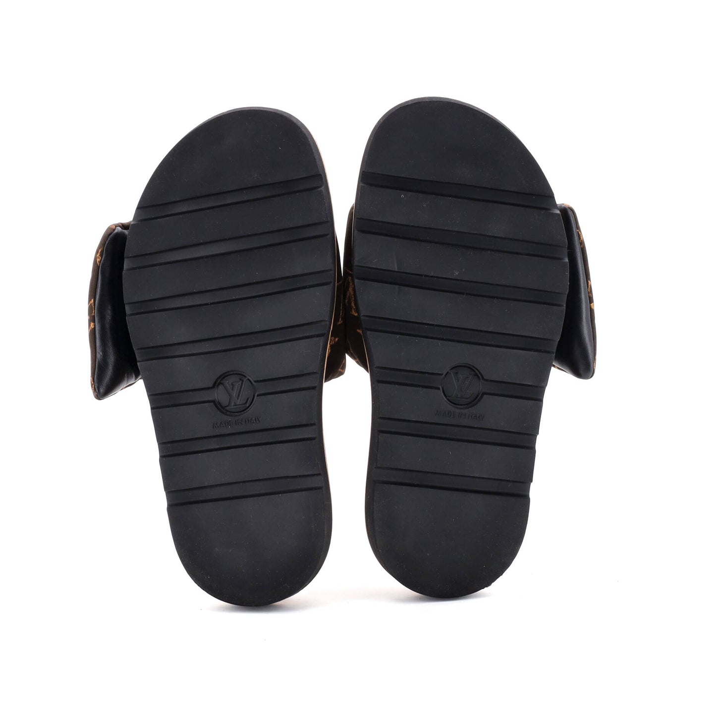 ルイ・ヴィトン レディース プールピロー コンフォートミュールサンダル 限定版 ワールドツアー モノグラム ナイロン