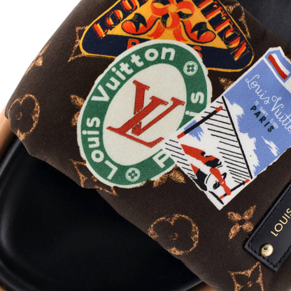 ルイ・ヴィトン レディース プールピロー コンフォートミュールサンダル 限定版 ワールドツアー モノグラム ナイロン