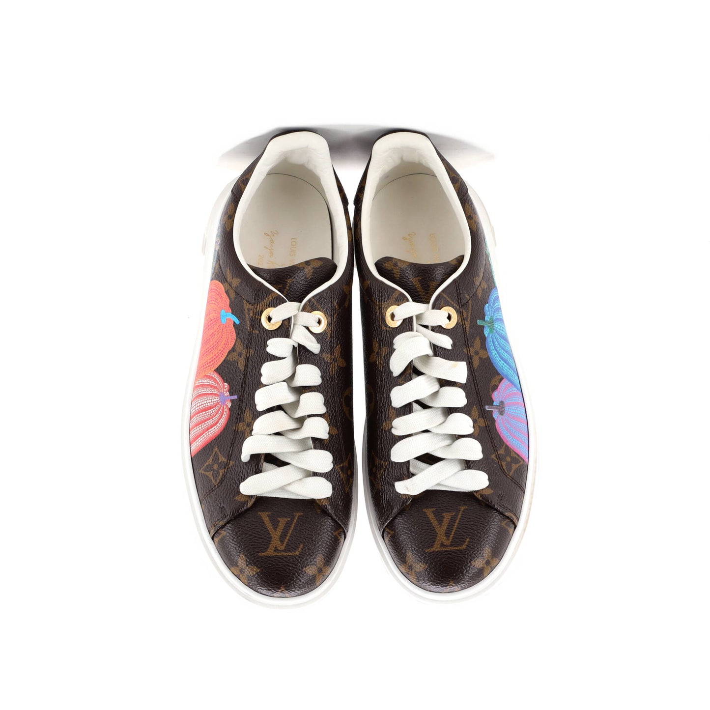 ルイ・ヴィトン レディース タイムアウトスニーカー 草間彌生 パンプキンズ モノグラムキャンバス