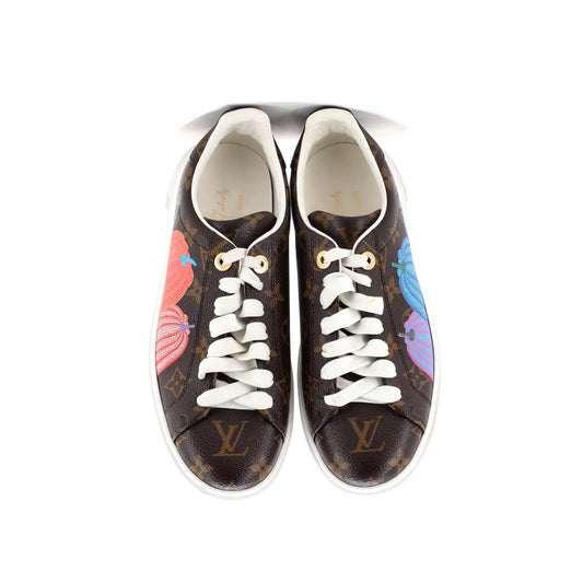 ルイ・ヴィトン レディース タイムアウトスニーカー 草間彌生 パンプキンズ モノグラムキャンバス