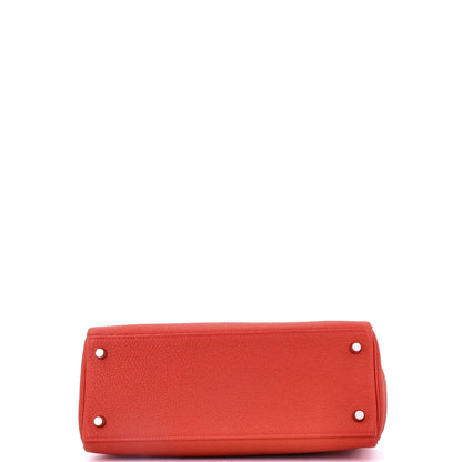 エルメス ケリー ハンドバッグ レッド トゴ パラジウム金具 28