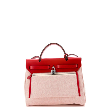 エルメス エルバッグ ジップ ペガス ポップ トワル＆レザー 31