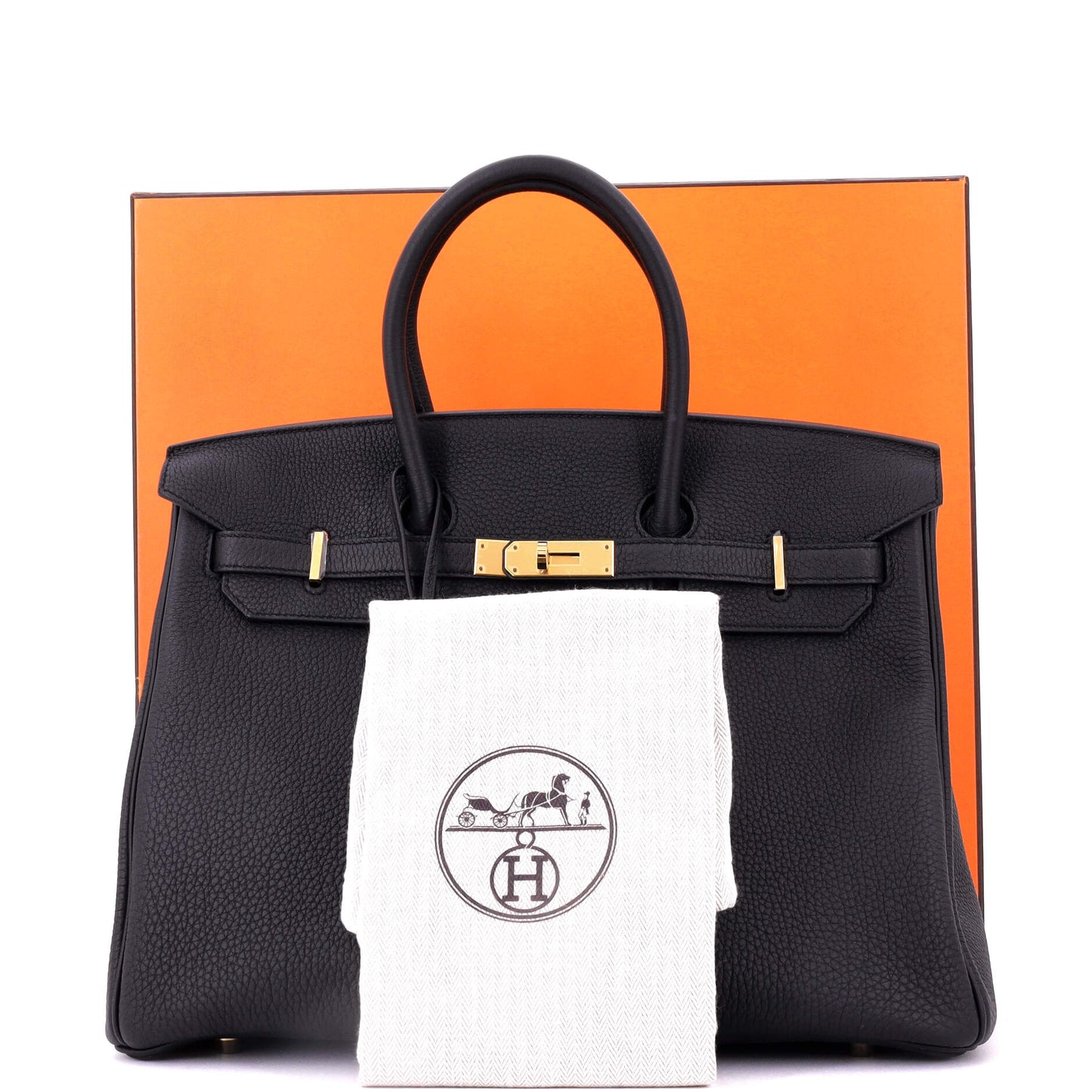 エルメス バーキン ハンドバッグ ブラック トゴ ゴールド金具 35