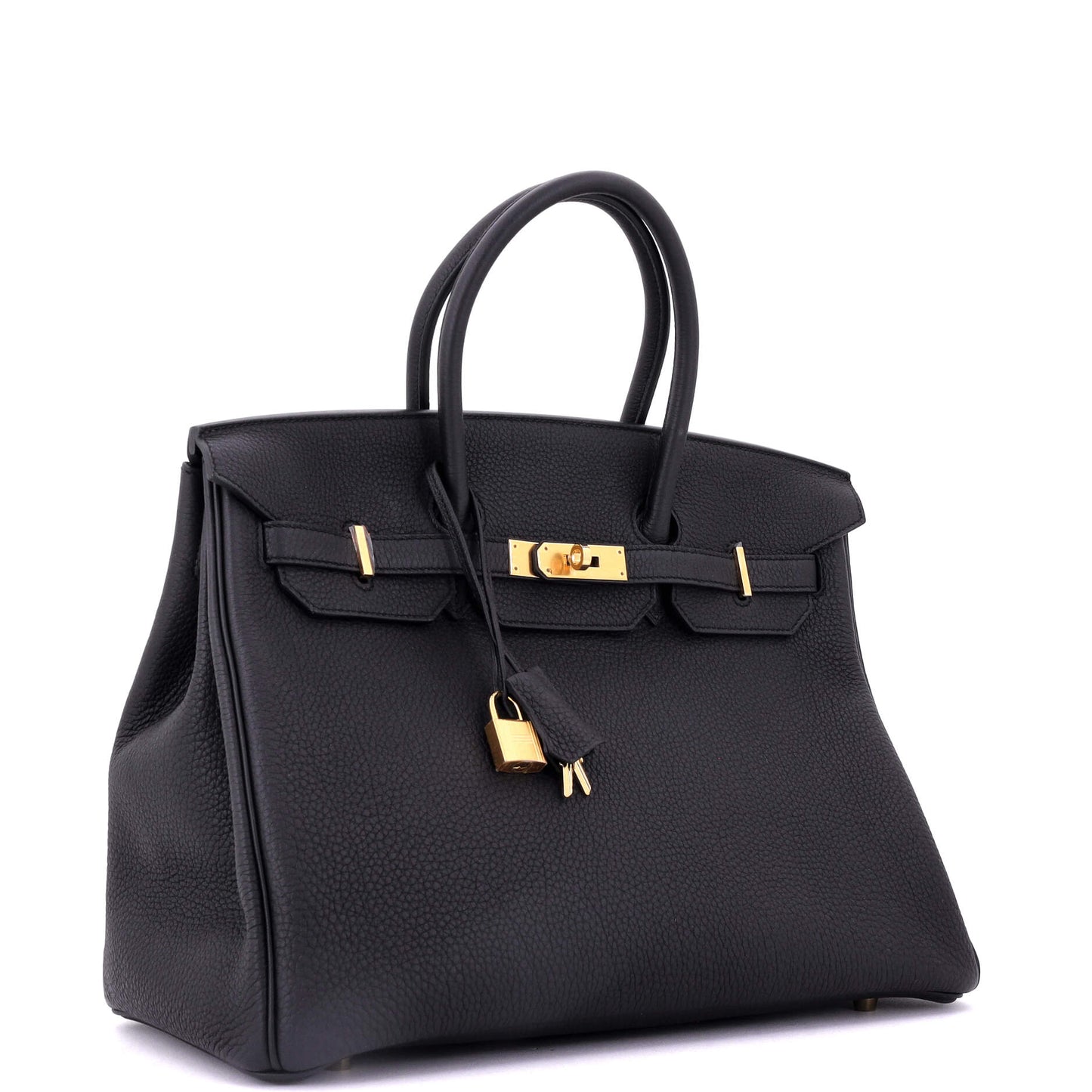 エルメス バーキン ハンドバッグ ブラック トゴ ゴールド金具 35