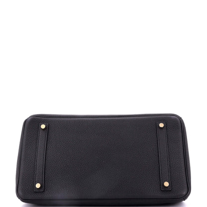 エルメス バーキン ハンドバッグ ブラック トゴ ゴールド金具 35