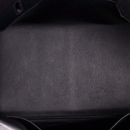 エルメス バーキン ハンドバッグ ブラック アルデンヌ ゴールド金具 35