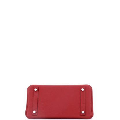 エルメス バーキン ハンドバッグ レッド トゴ パラジウム金具 25