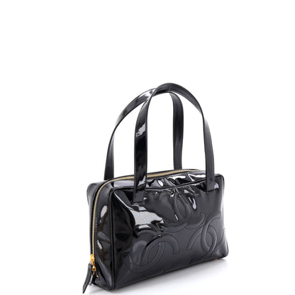 シャネル トリプルCC トートバッグ パテント ミディアム