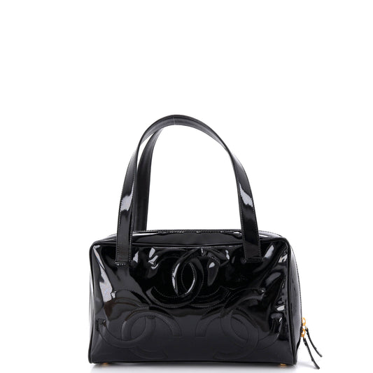 シャネル トリプルCC トートバッグ パテント ミディアム