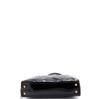 シャネル トリプルCC トートバッグ パテント ミディアム