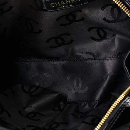 シャネル トリプルCC トートバッグ パテント ミディアム