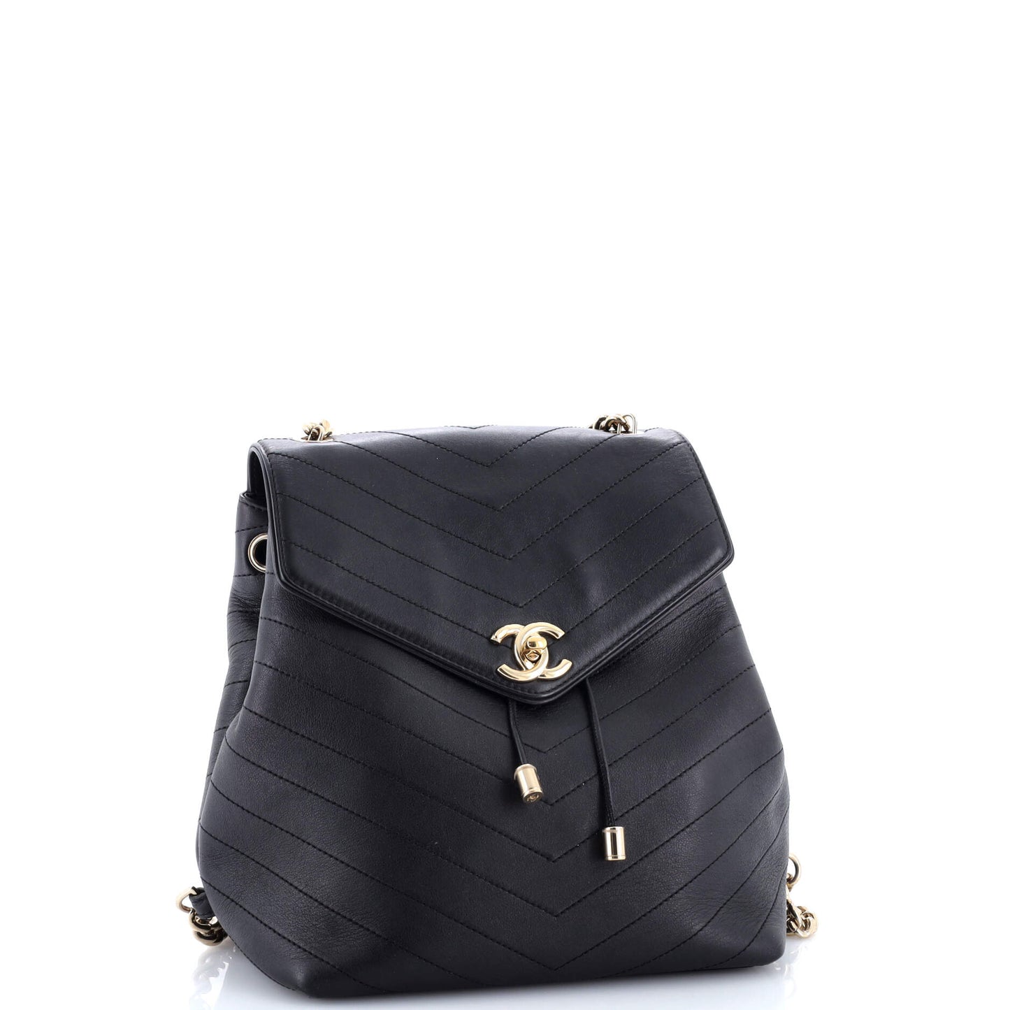 シャネル ココ シェブロン バックパック ステッチカーフスキン スモール