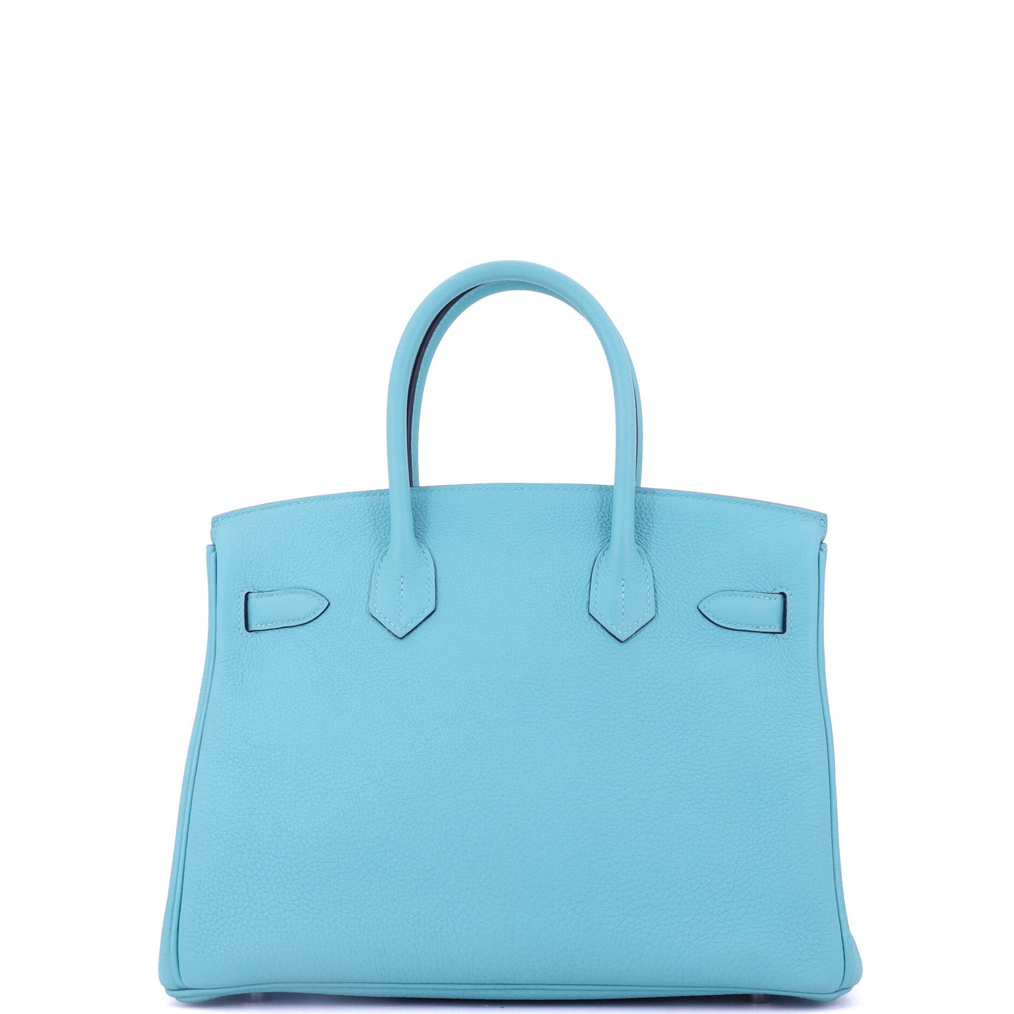 エルメス バーキン ハンドバッグ ブルー トゴ パラジウム金具 30