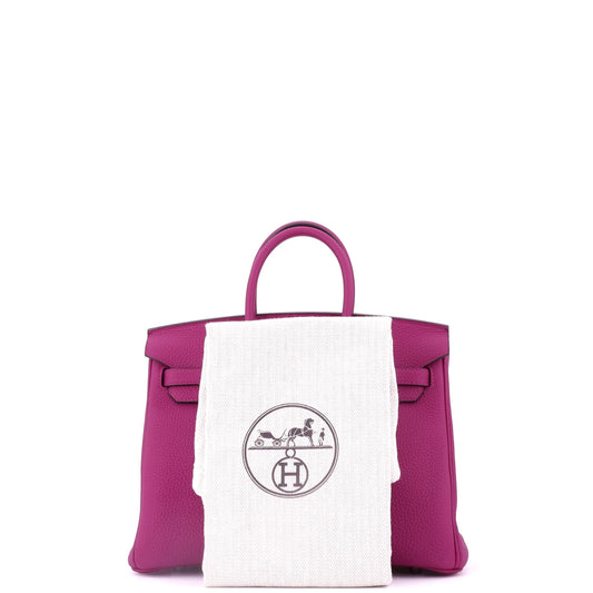 エルメス バーキン ハンドバッグ ピンク トゴ パラジウム金具 25