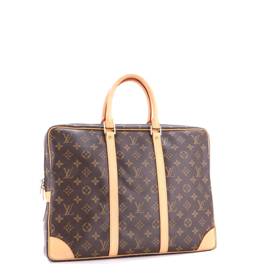 ルイ・モノグラム ポルト・ドキュメンツ ヴォワヤージュ ブリーフケース モノグラム キャンバス