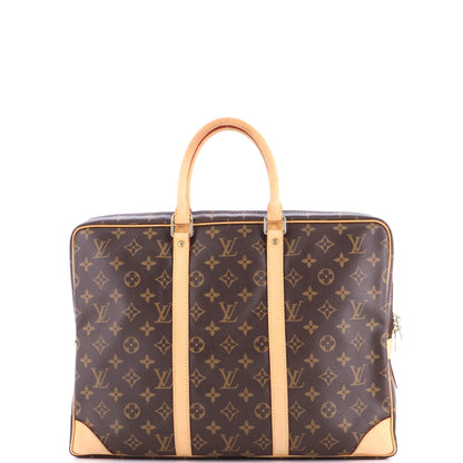 ルイ・モノグラム ポルト・ドキュメンツ ヴォワヤージュ ブリーフケース モノグラム キャンバス