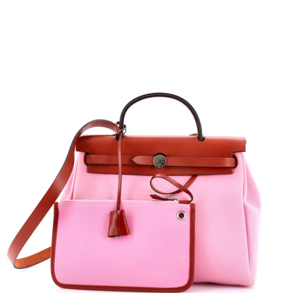 エルメス エルバッグ ジップレザー＆トワル 31