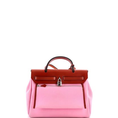 エルメス エルバッグ ジップレザー＆トワル 31