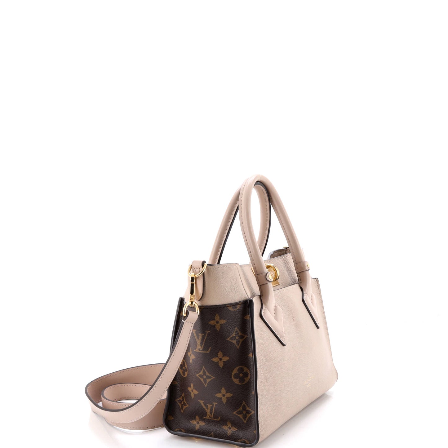 ルイ・マラソン オン・マイ・サイドトートバッグ レザーモノグラムキャンバス PM