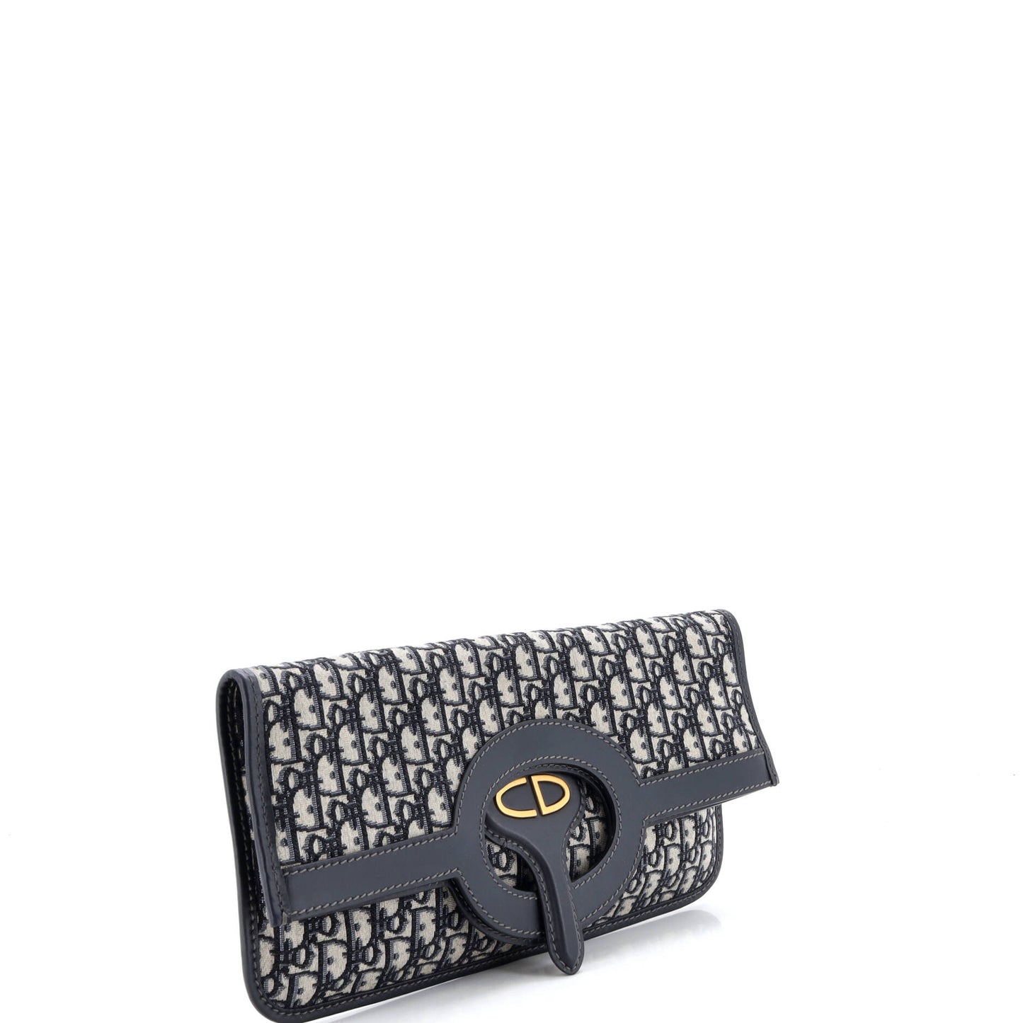 クリスチャン・ディオール フォールドオーバー クラッチ オブリーク キャンバス