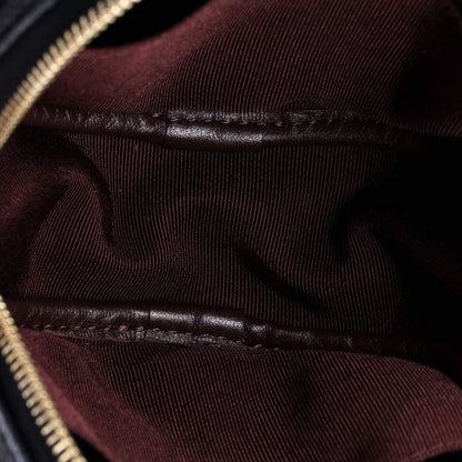 シャネル ラウンドクラッチ チェーン付き キルティング キャビア ミニ