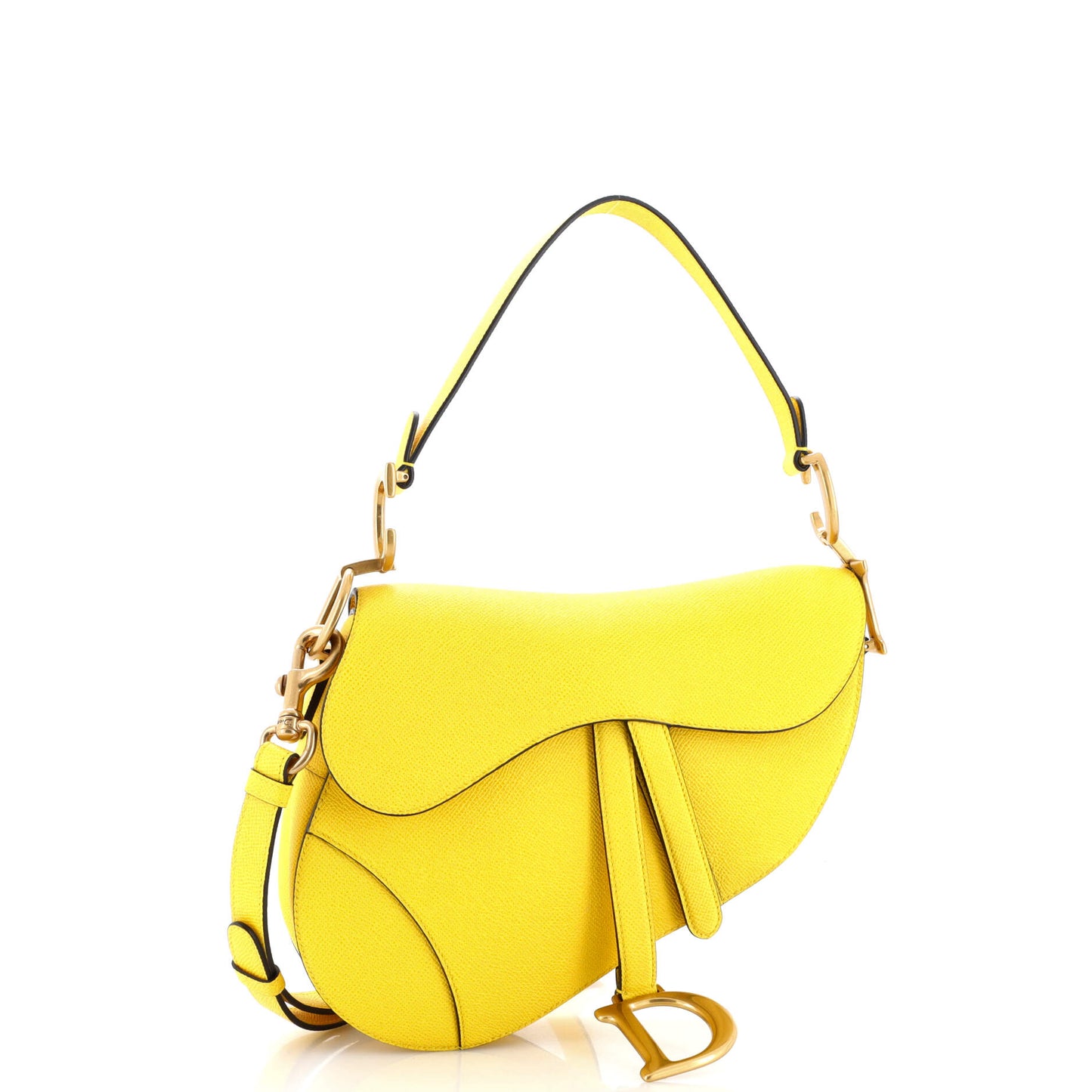 クリスチャン・ディオール サドルハンドバッグ（ストラップ付き） レザー ミディアム