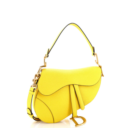 クリスチャン・ディオール サドルハンドバッグ（ストラップ付き） レザー ミディアム