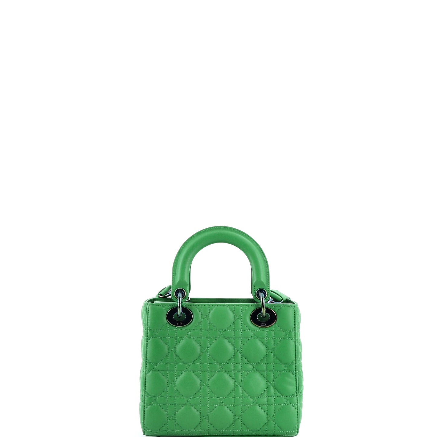 クリスチャン・ディオール レディ・ディオール バッグ カナージュ キルト ラムスキン レインボー金具 スモール