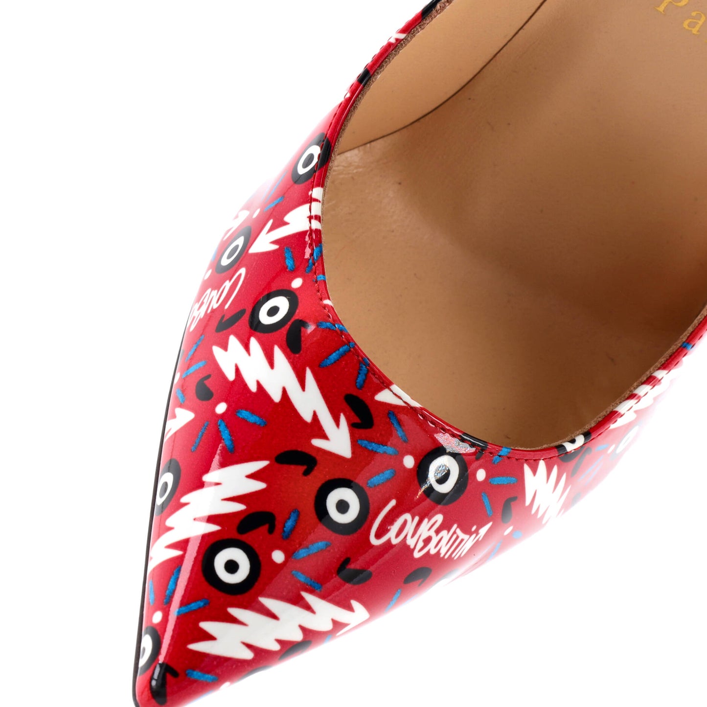 クリスチャン・ルブタン レディース ピガール フォリーズパンプス プリントパテント 100