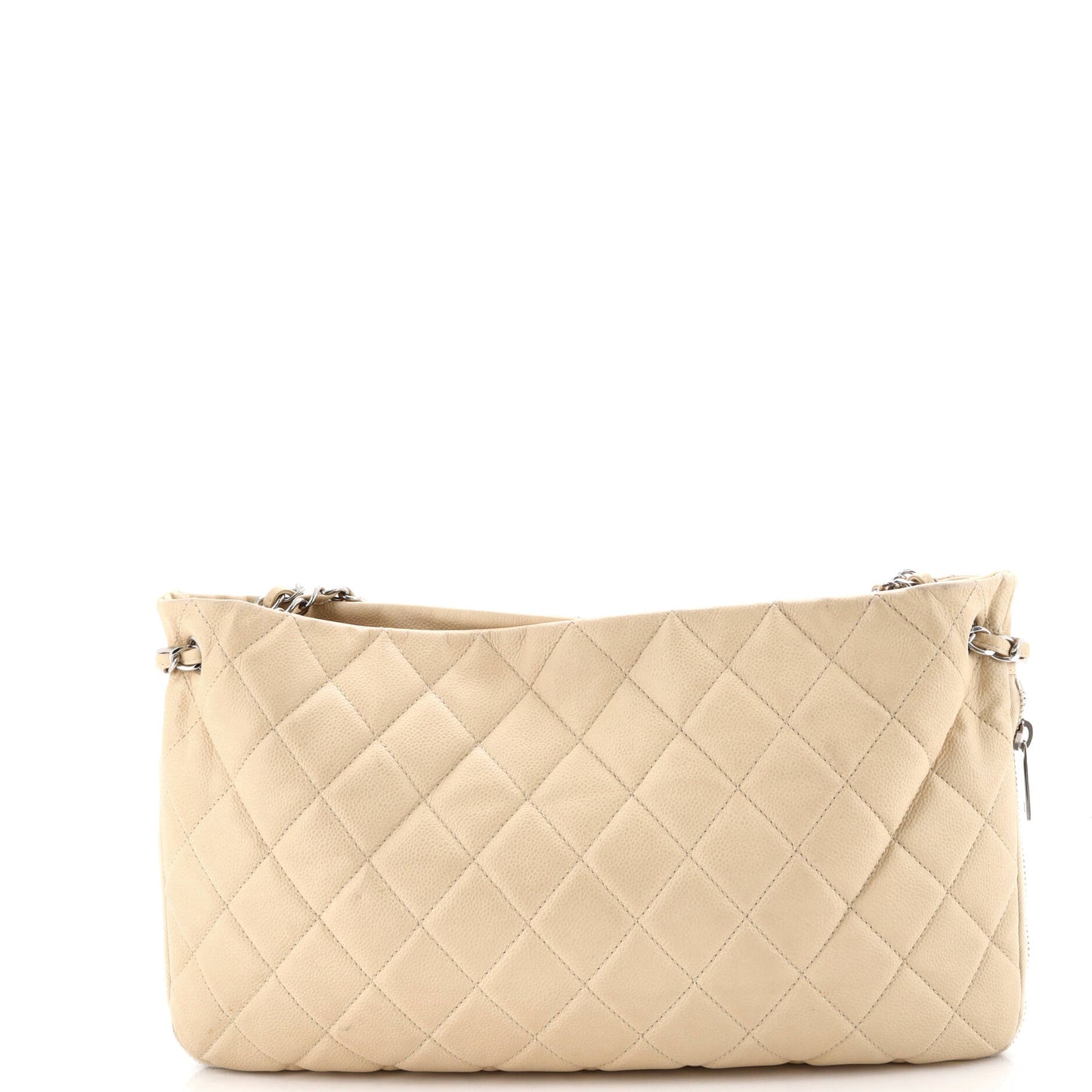 シャネル タイムレス CC エクスパンダブル トート キルティング キャビア ミディアム