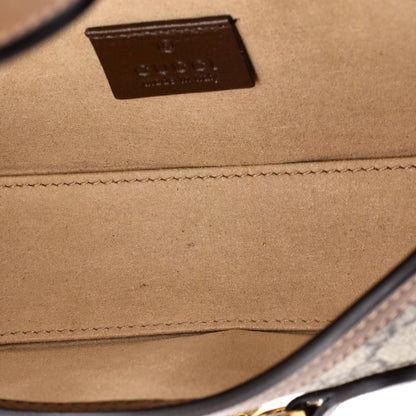 グッチ ホースビット 1955 フラップ クロスボディバッグ GGコーティングキャンバス ミニ