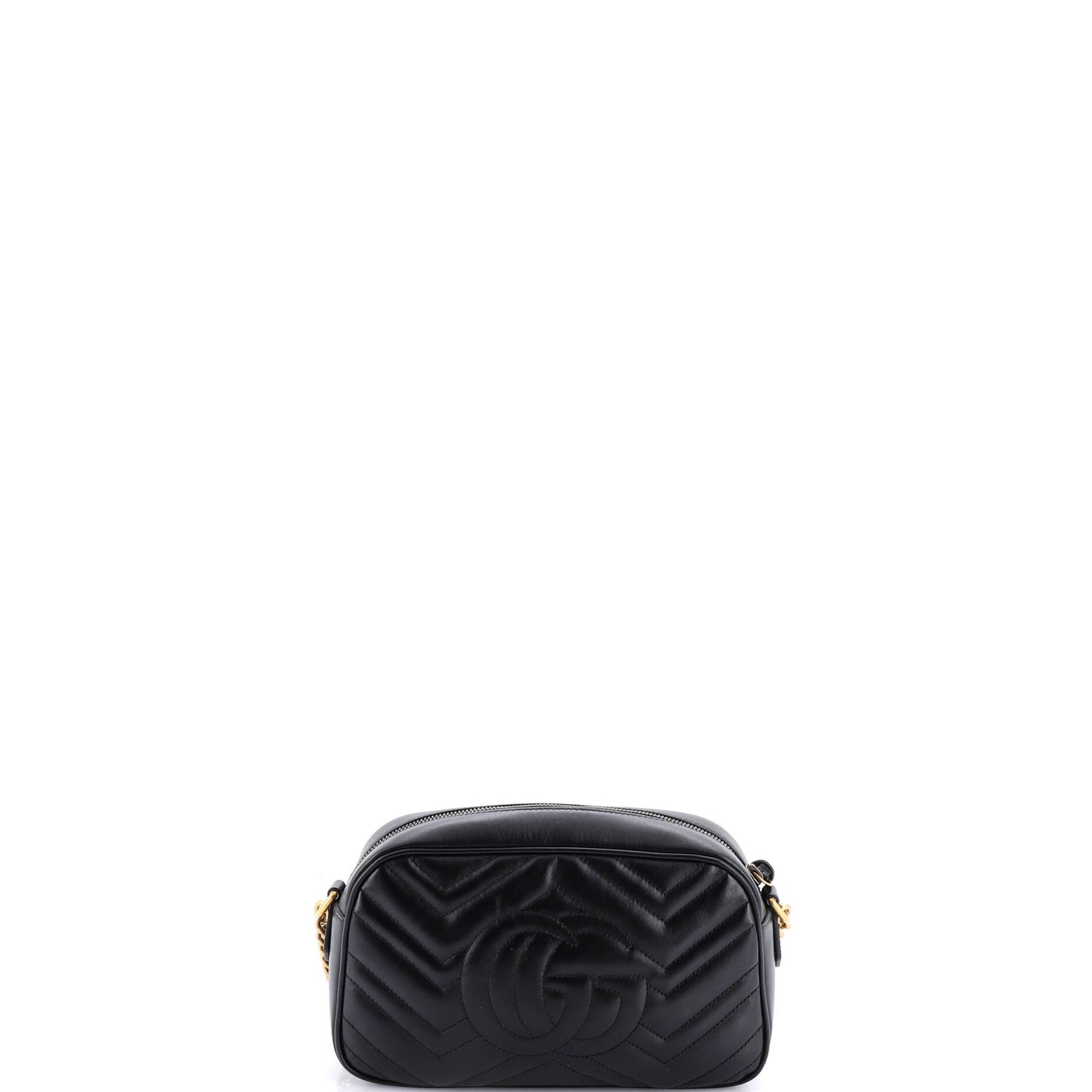 グッチ GGマーモント ショルダーバッグ マトラッセ レザー スモール