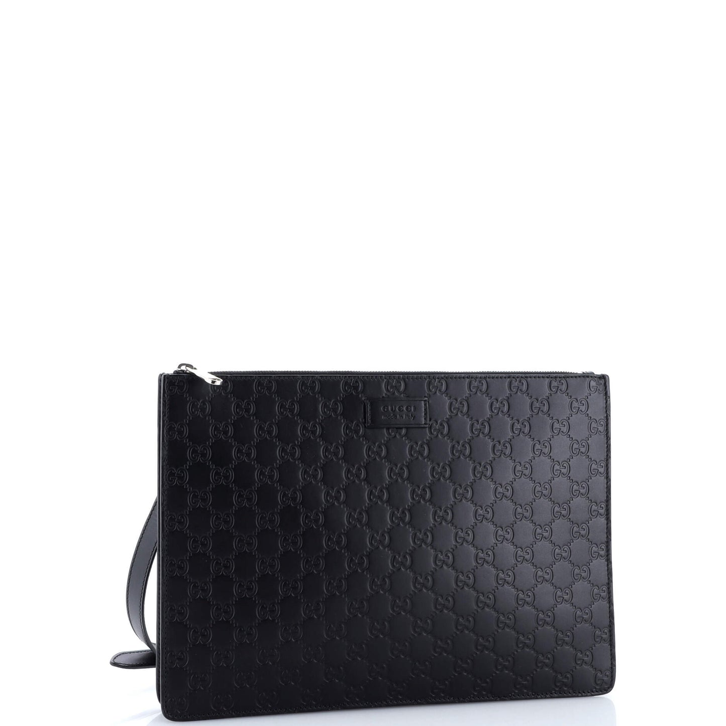 グッチ ジップメッセンジャーバッグ グッチッシマ レザー ラージ