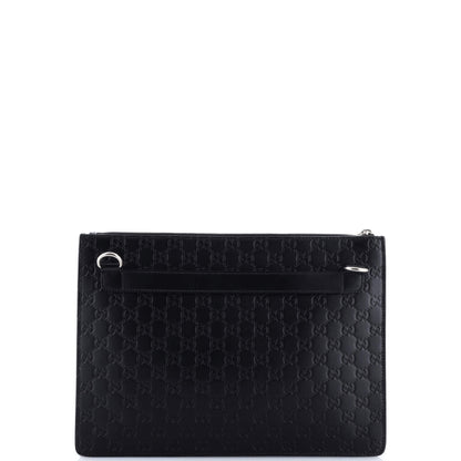 グッチ ジップメッセンジャーバッグ グッチッシマ レザー ラージ