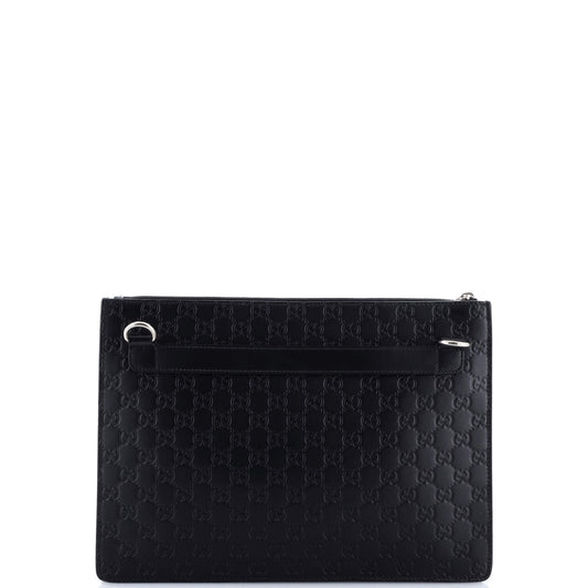 グッチ ジップメッセンジャーバッグ グッチッシマ レザー ラージ