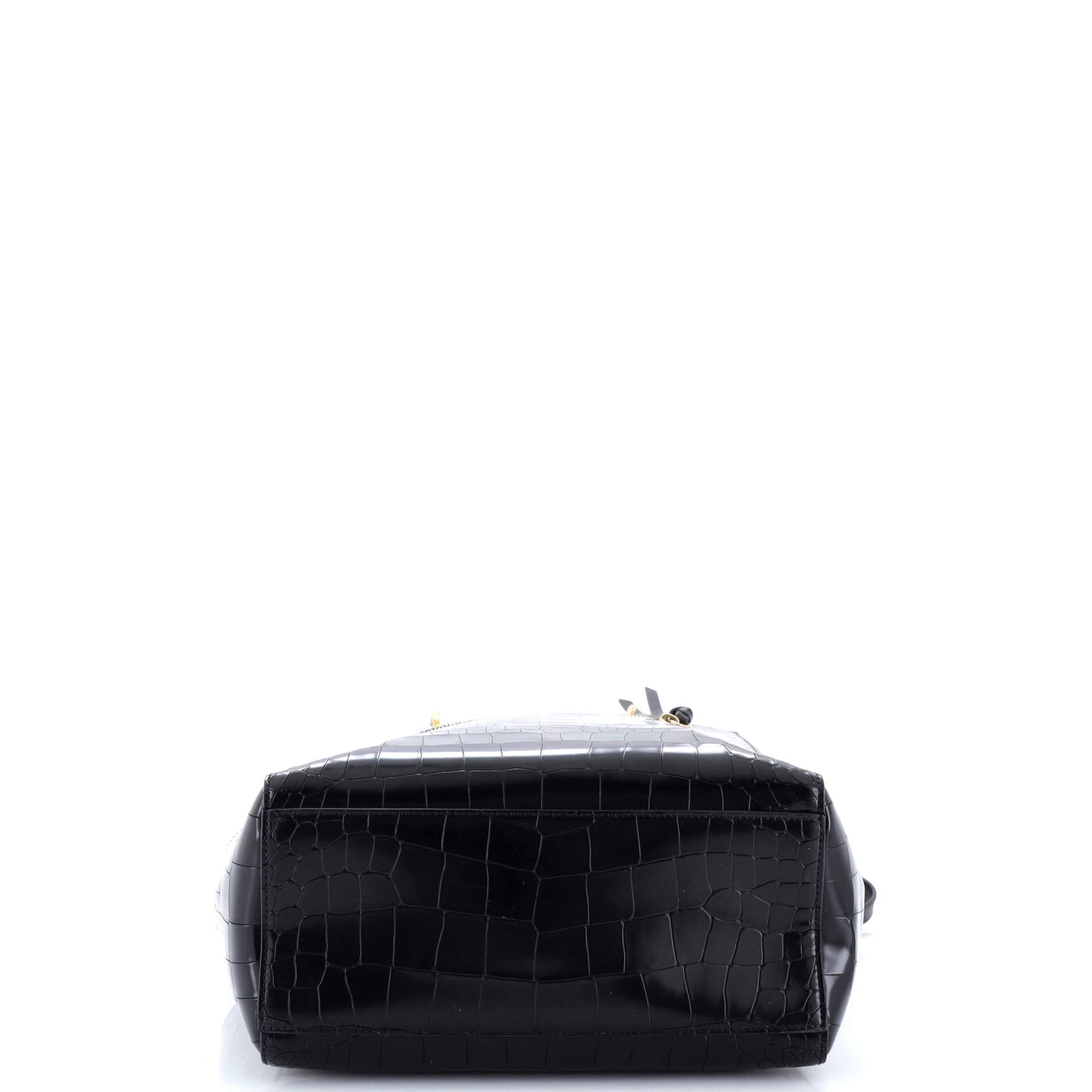 マルベリーメープルトートバッグ クロコダイル型押しレザー ミディアム