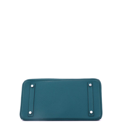 エルメス バーキン ハンドバッグ グリーン トゴ パラジウム金具 25