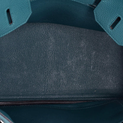 エルメス バーキン ハンドバッグ グリーン トゴ パラジウム金具 25