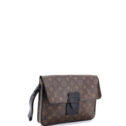 ルイ・ヴィトン Sロック A4 リストレットポーチ マカサー モノグラム キャンバス