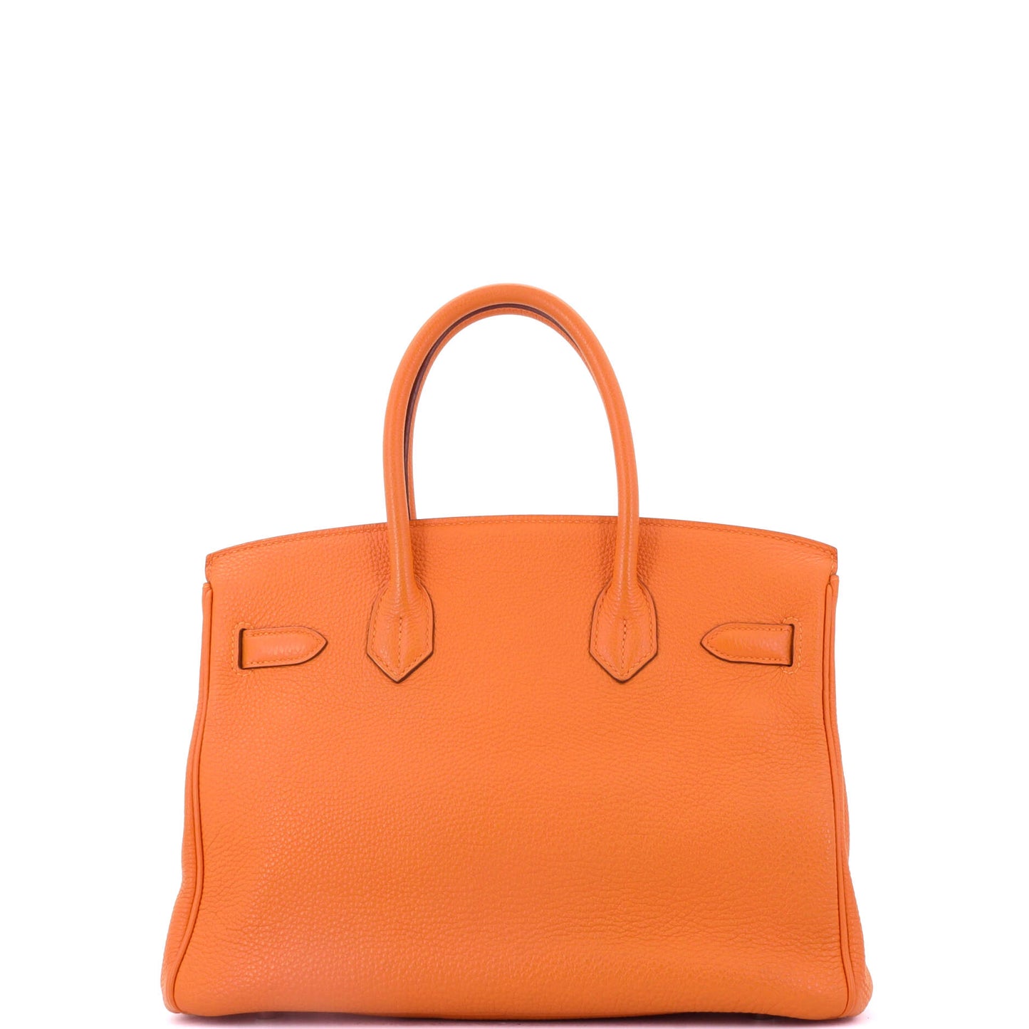 エルメス バーキン ハンドバッグ オレンジ トゴ パラジウム金具 30