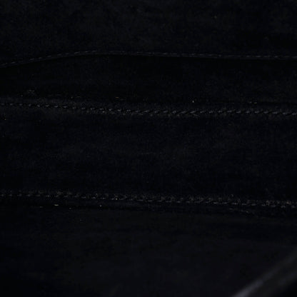 サンローラン ベルシャスショルダーバッグ スエード＆プリント ポニーヘア ミディアム