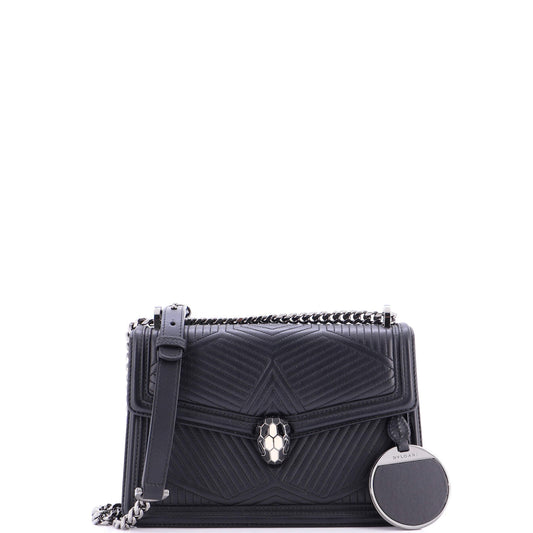 ブルガリ セルペンティ フォーエバーショルダーバッグ キルティングレザー スモール