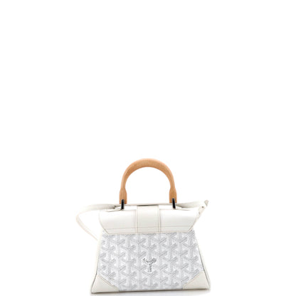 ゴヤール サイゴン トップハンドルバッグ コーティングキャンバス レザー ミニ