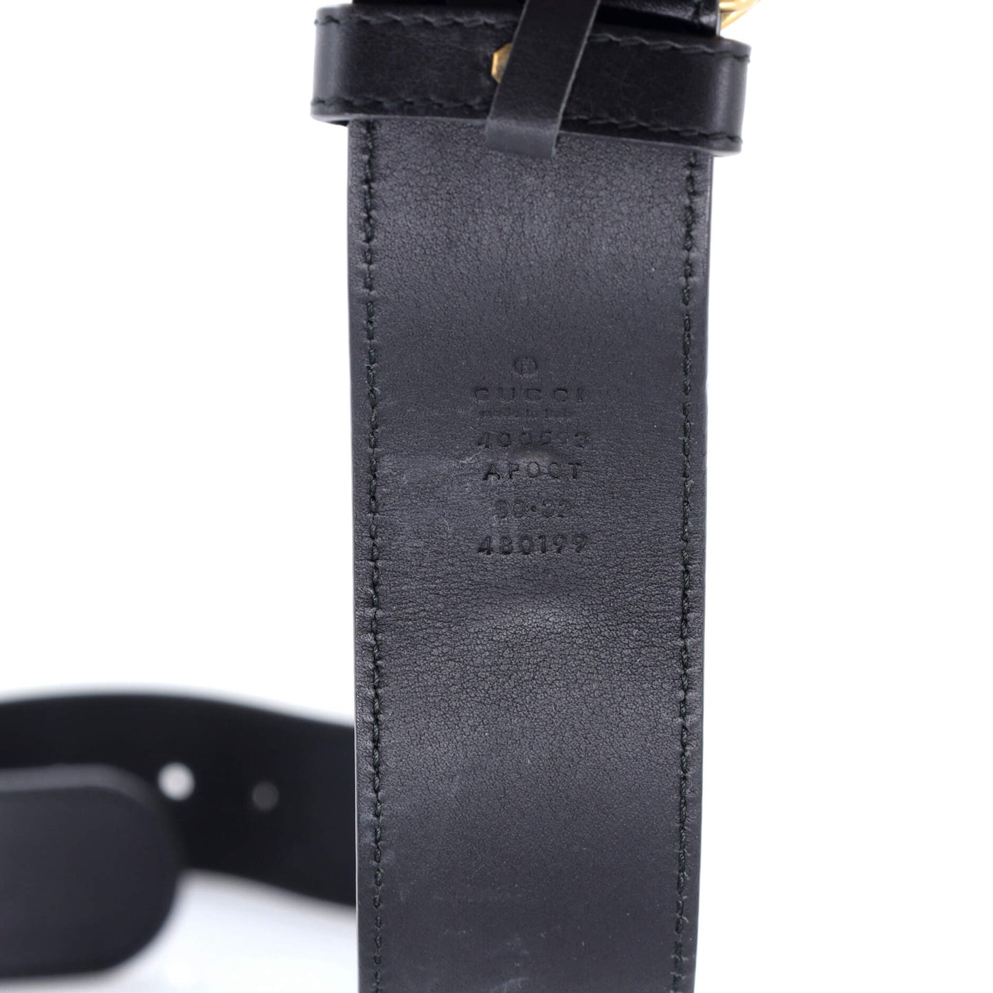 グッチ GGマーモント レザー ワイドベルト