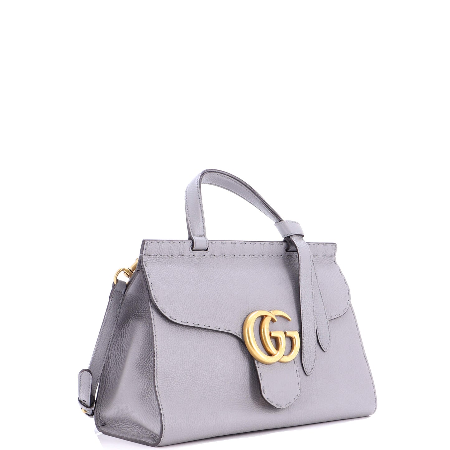 グッチ GGマーモント トップハンドルバッグ レザー スモール