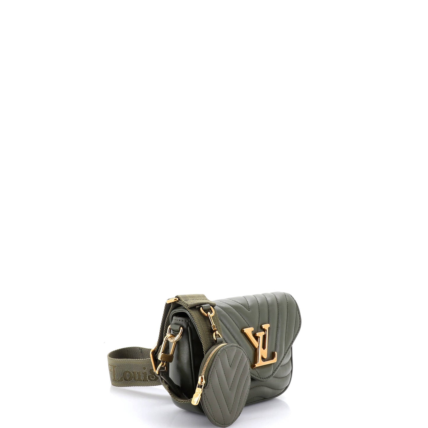 ルイ・ボタン ニューウェーブ マルチポシェット キルティングレザー