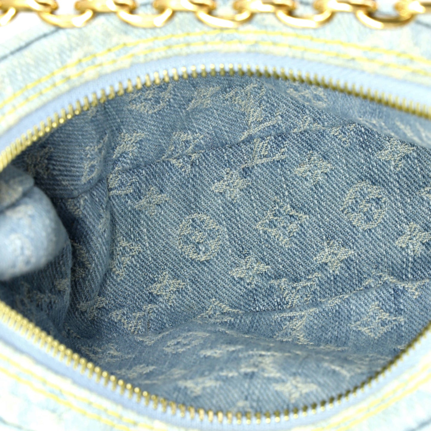 ルイ・モノグラム ハンドバッグ モノグラムデニム