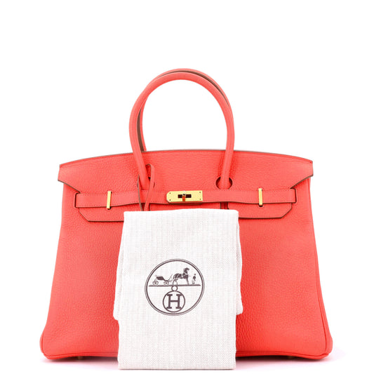 エルメス バーキン ハンドバッグ ピンク クレマンス ゴールド金具 35