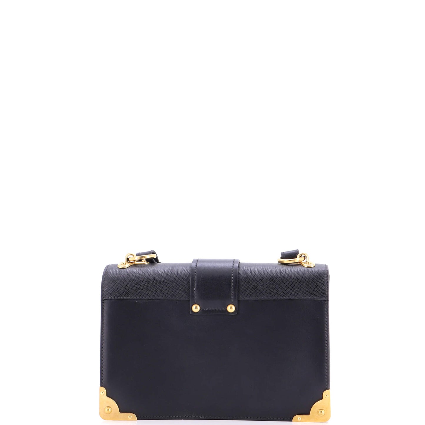 プラダ カイエ クロスボディ バッグ レザーとサフィアーノ レザー L